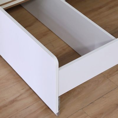 Gingko 120X200 Single Bed - Matte White / Gold