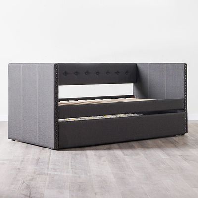 Dayle Single Bed + Pull Out Bed - Dark Grey