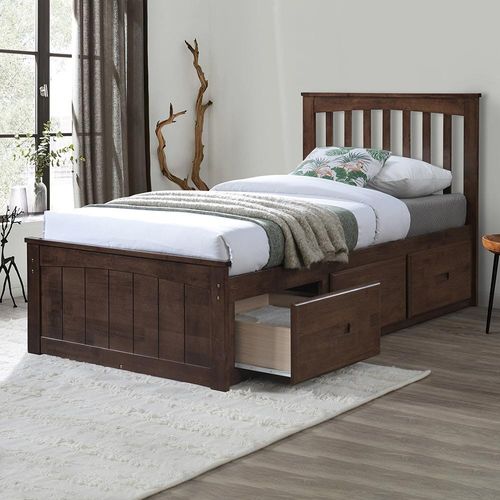 Ultron 90X190 Captain Bed w/ 3 Drawer - Brown