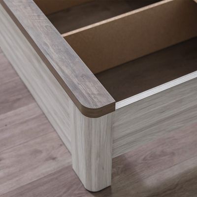 Olivos 120X200 Single Bed - Ash Grey / Oak