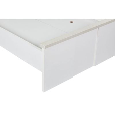 Thomas 90x190 Single Bed - White/Light Oak - With 2-Year Warranty