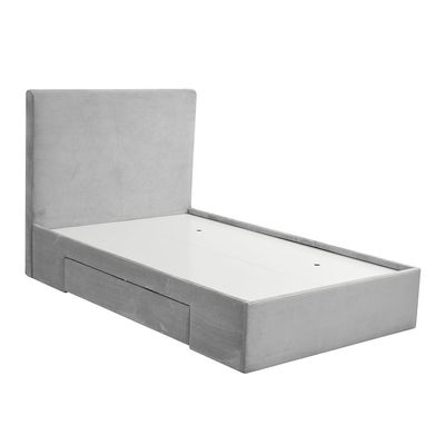 Wesley 120x200 Teen Single Bed with Drawers - Dark Grey - With 2-Year Warranty