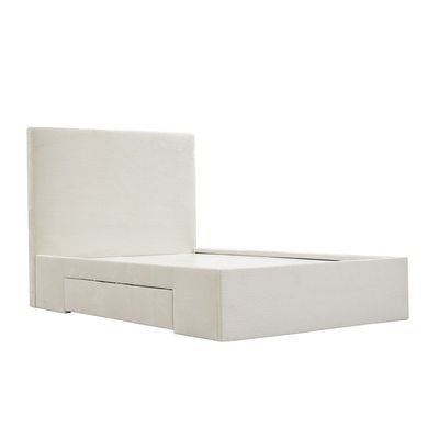 Wesley 120x200 Teen Bed with 2 Drawers - Light Beige - With 2-Year Warranty