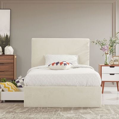Wesley 120x200 Teen Bed with 2 Drawers - Light Beige - With 2-Year Warranty