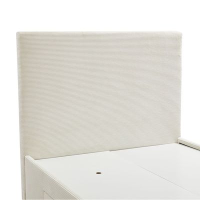 Wesley 120x200 Teen Bed with 2 Drawers - Light Beige - With 2-Year Warranty