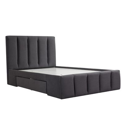 Vista 120x200 Teen Single Bed with Drawers - Black - With 2-Year Warranty