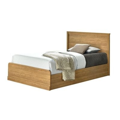 Zirco Single Bedroom Set - Brown Oak - With 2-Year Warranty