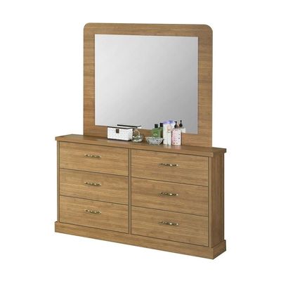 Zirco Single Bedroom Set - Brown Oak - With 2-Year Warranty