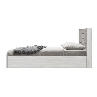 Tisley Single Bedroom Set - Light Oak/White Faux Marble - With 2-Year Warranty