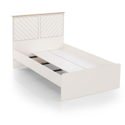 Oscar 120 x 200 Kids Single Bed - Beige Moonstone - With 5-Year Warranty