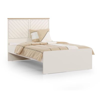 Oscar 120 x 200 Kids Single Bed - Beige Moonstone - With 5-Year Warranty