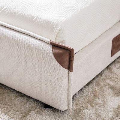 Adamantin 120x200 Single Bed - Beige - With 2-Year Warranty