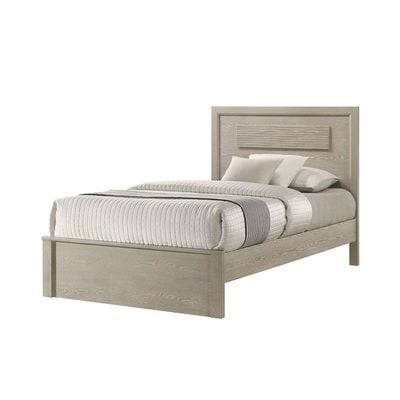 Ryan 120X200 Single Bed Solidwood - Antique Grey Ash Veneer