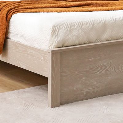 Ryan 120x200 Single Bed - Antique Grey Ash Veneer - With 2-Year Warranty