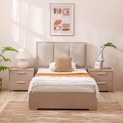 Cardano 120x200 Single Bed - Champagne