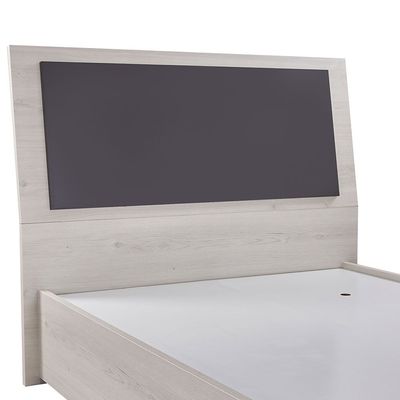 Pletora 120 X 200 Single Bedroom Set w/  LED Lights - Grey oak