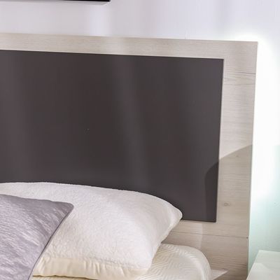 Pletora 120 X 200 Single Bed w/  LED Lights - Grey oak