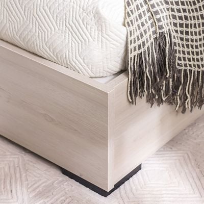 Pletora 120 X 200 Single Bed w/  LED Lights - Grey oak