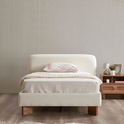 Ren 120X200 Single Fabric Bed - Beige