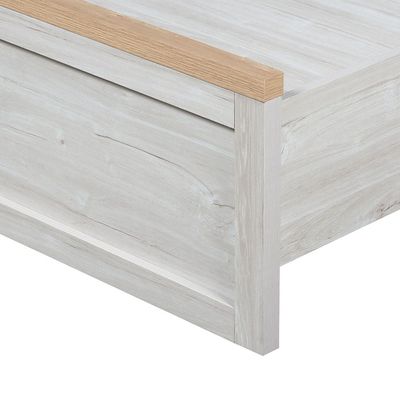 Cambridge 90x200 Bed - Oak/White Oak - With 2-Year Warranty