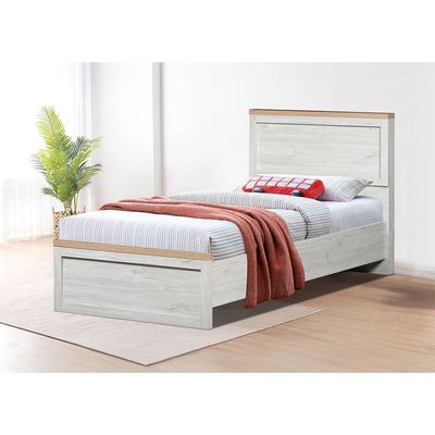 Cambridge 90x200 Bed - Oak/White Oak - With 2-Year Warranty