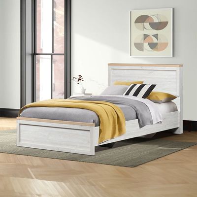 Cambridge 120x200 Bed - Oak & White Oak - With 2-Year Warranty