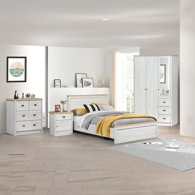 Cambridge 120X200 Bed-Oak & White Oak