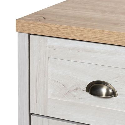 Cambridge 4-Drawers Young Dresser-Oak & White Oak