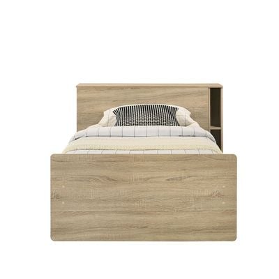 Kinder Sleep Study 90x200 Bed W/Sliding Desk & Storage-Sonoma Oak