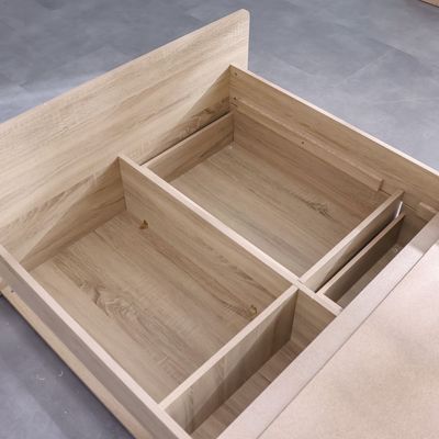 Kinder 90x200 Kids' Bed with Sliding Desk & Storage - Sonoma Oak - With 2-Year Warranty