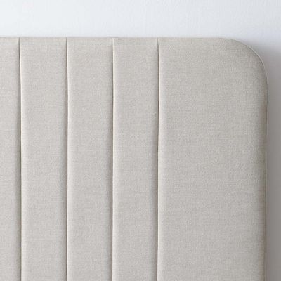 Supreme Flakes 120x200 Upholstered Bed - Beige - With 2-Year Warranty