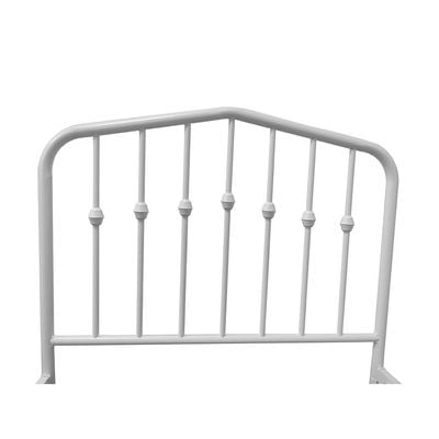 Bella Apex 90x200 Metal Single Bed-White