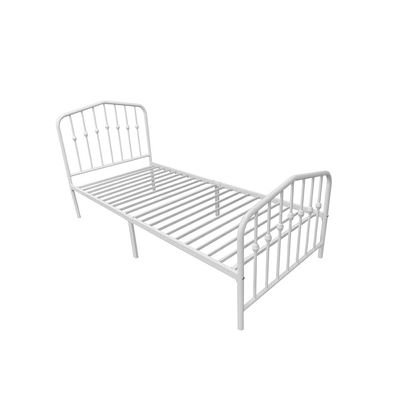 Bella Apex 90x200 Metal Single Bed-White