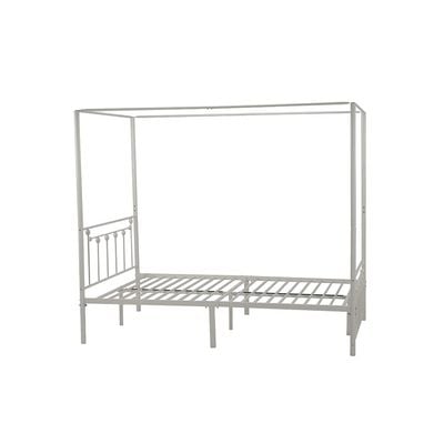 Bella Arrow 120x200 Metal Poster Bed-White