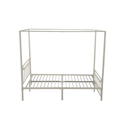 Bella Arrow 120x200 Metal Poster Bed-White