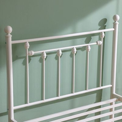 Bella Arrow 90x200 Metal Single Bed-White