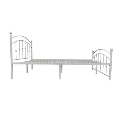 Bella Curve 120x200 Metal Twin Bed-White