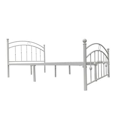 Bella Curve 120x200 Metal Twin Bed-White
