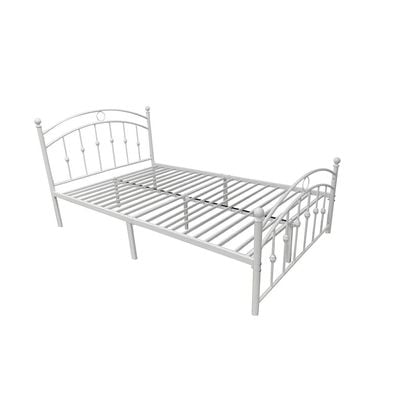 Bella Curve 120x200 Metal Twin Bed-White
