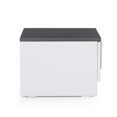 Oscar Night Stand - Anthracite/White - With 5-Year Warranty