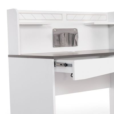 Oscar Study Desk - Anthracite/White - With 5-Year Warranty