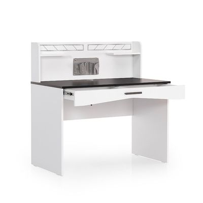 Oscar Study Desk - Anthracite/White - With 5-Year Warranty