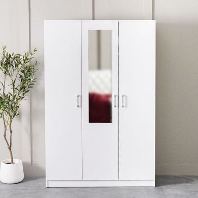 Astoria 3-Door Wardrobe - White - With 2-Year Warranty