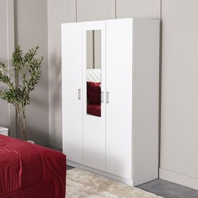 Astoria 3-Door Wardrobe - White - With 2-Year Warranty