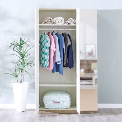 Eliza 3-Door Wardrobe - White - With 2-Year Warranty