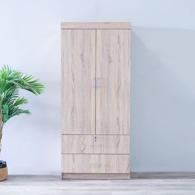 Sante 2 Door + 2 Drawer Wardrobe - Sonoma Oak