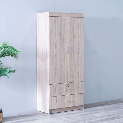 Sante 2 Door + 2 Drawer Wardrobe - Sonoma Oak