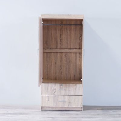 Sante 2 Door + 2 Drawer Wardrobe - Sonoma Oak