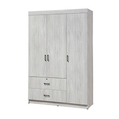 Selva 3 Door + 2 Drawer Wardrobe - White Oak