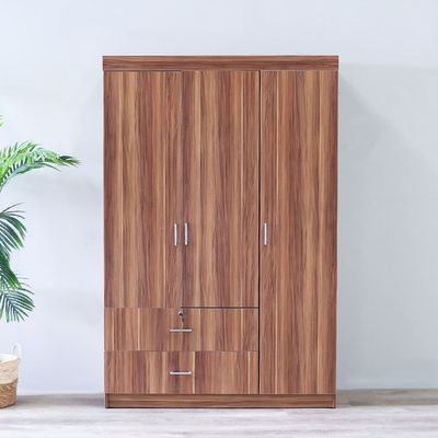 Selva 3 Door + 2 Drawer Wardrobe - Cherry